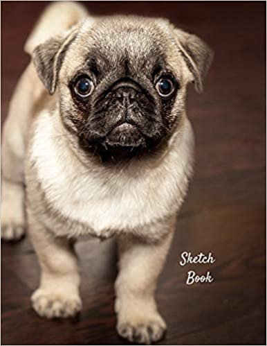 تحميل Sketch Book: Pug Themed Personalized Artist Sketchbook For Drawing and Creative Doodling