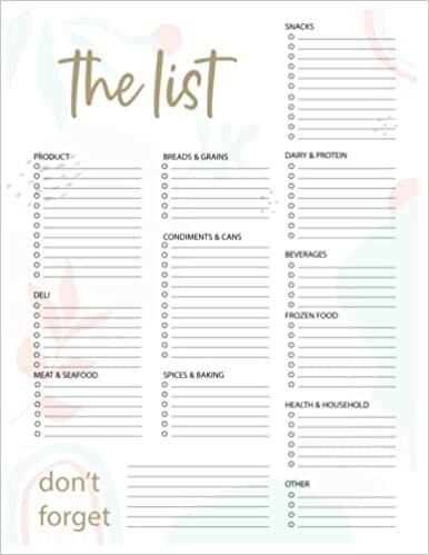The List: Desk Notepad, Motivational Daily Calendar, Task Planner, To Do List, Productivity Schedule Organizer, Meal Planner, 8.5x11