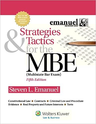 ダウンロード  Strategies & Tactics for the Mbe: Multistate Bar Exam (Emanuel Bar Review) 本