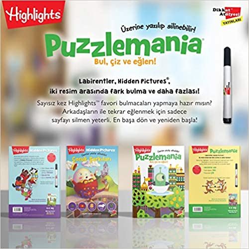 indir Highlights Puzzlemania (Wowo Bul, Çiz ve Eğlen) 2&#39;li Set