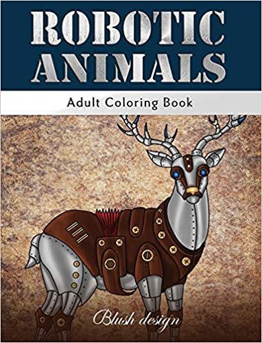 تحميل Robotic Animals: Adult Coloring Book