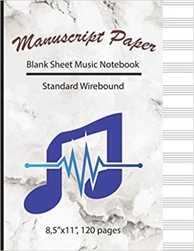 Manuscript Paper Blank Sheet Music Notebook Standard Wirebound 8.5"x11", 100 pages: Standard Wirebound, Staff Paper, Composition Books Gifts , Notebook for Musicians By Simple Love 13