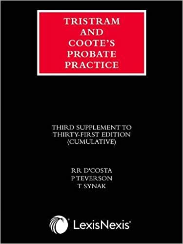 تحميل Tristram and Coote&#39;s Probate Practice 31st edition Third Supplement