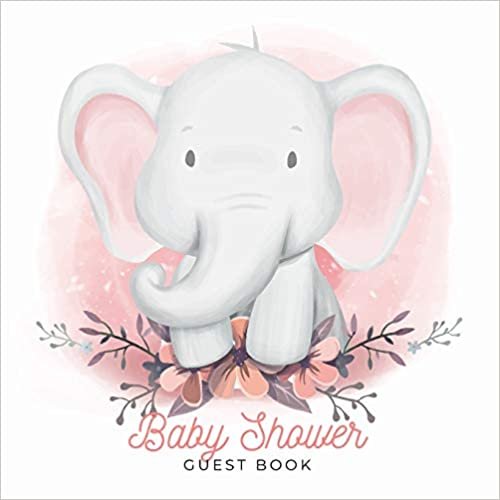 تحميل Baby Shower Guest Book: Elephant Baby Boy, Sign in Book Advice for Parents Wishes for a Baby Bonus Gift Log Keepsake Pages, Place for a Photo