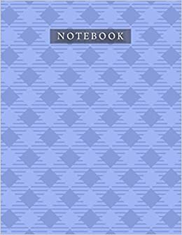 Notebook Bluetiful Color Cross Line Baby Elephant Pattern Background Cover: 8.5 x 11 inch, Daily, Planner, A4, 110 Pages, Bill, Journal, Organizer, Life, 21.59 x 27.94 cm indir