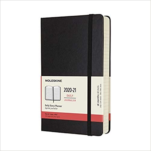 ダウンロード  Moleskine 2020-21 Daily Planner, 18M, Large, Black, Hard Cover (5 x 8.25) 本