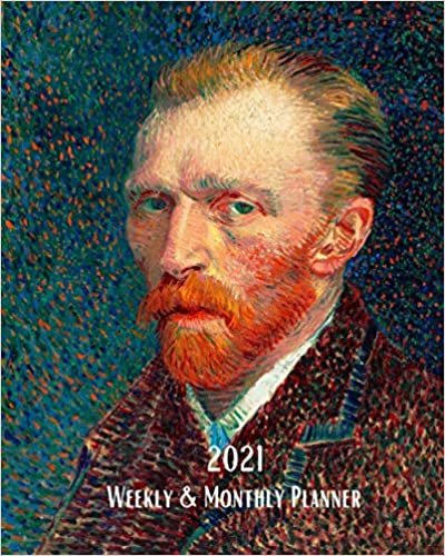 2021 Weekly and Monthly Planner: Self-Portrait of Vincent van Gogh - Monthly Calendar with U.S./UK/ Canadian/Christian/Jewish/Muslim Holidays– ... Artist Paintings For Work Business School indir