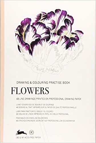 Flowers: Drawing & Colouring Practise Book (Multilingual Edition) indir