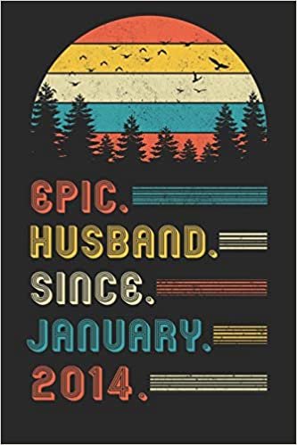 تحميل Epic Husband Since 2014: Composition Notebook 6th Wedding Anniversary Gift for Him.