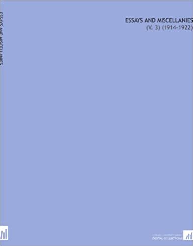 indir Essays and Miscellanies: (V. 3) (1914-1922)