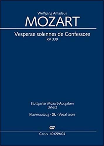Vesperae solennes de Confessore (Klavierauszug XL): KV 339, 1780 indir