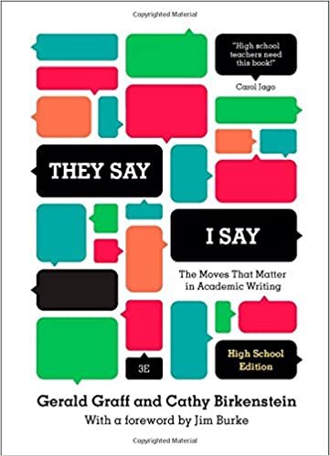 اقرأ "يقولون/I تقول": يتحرك من أن بغض النظر بالكتابة الأكاديمية (إصدار ثالث High School) الكتاب الاليكتروني 