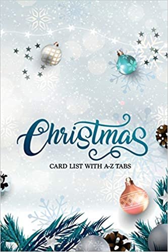 indir Christmas Card List with A-Z Tabs: Christmas Card List Organizer Planner Ten-Year Tabbed in Alphabetical 10 Years A-Z Tabs Personalized Gift Track