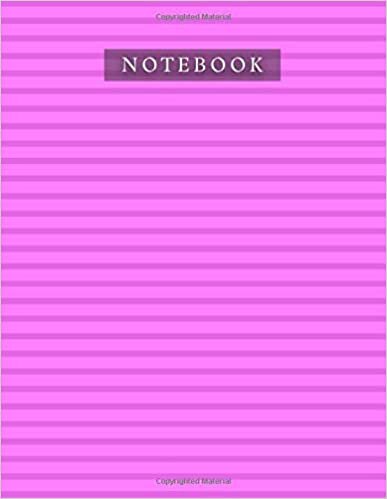 Notebook Magenta Color Horizontal Line Baby Elephant Pattern Background Cover: Life, Organizer, 110 Pages, Daily, 21.59 x 27.94 cm, Planner, Journal, 8.5 x 11 inch, A4, Bill indir