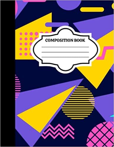 تحميل Geometric Shapes Composition Notebook, College Ruled Notebook, Composition Notebook for School: 8.5 x 11 College Ruled, Lined Notebook