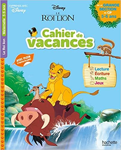 indir Disney- Le Roi Lion - Cahier de vacances 2020, de la Grande Section au CP