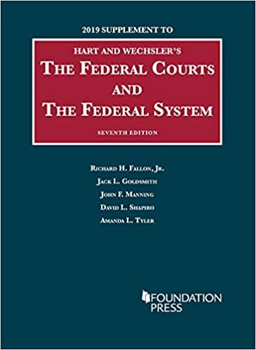 تحميل The Federal Courts and the Federal System, 2019 Supplement