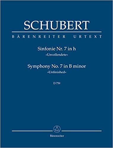 Sinfonie Nr. 7 h-Moll D 759 ""Unvollendete"". BÄRENREITER URTEXT. Studienpartitur, Urtextausgabe indir