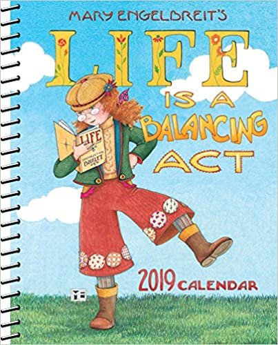 ダウンロード  Mary Engelbreit 2019 Monthly/Weekly Planner Calendar: Life is a Balancing Act 本