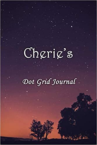 Cherie's Dot Grid Journal: Cherie Personalised Custom Name Bullet Point Dot Grid Notebook - Starry Night