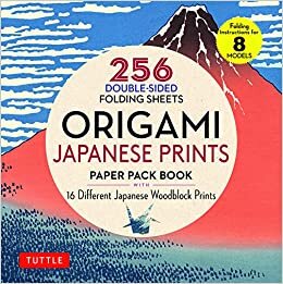 تحميل Origami Japanese Prints Paper Pack Book: 256 Double-Sided Folding Sheets with 16 Different Japanese Woodblock Prints with solid colors on the back (Includes Instructions for 8 Models)