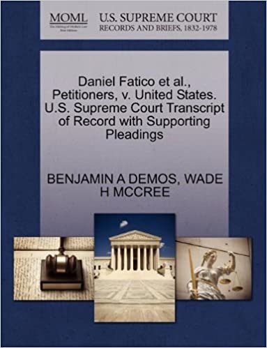 Daniel Fatico et al., Petitioners, v. United States. U.S. Supreme Court Transcript of Record with Supporting Pleadings indir
