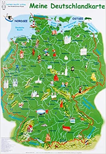 indir Meine Deutschlandkarte: Lernposter, 32 x 46 cm, glänzend, 300g