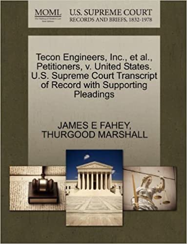Tecon Engineers, Inc., et al., Petitioners, v. United States. U.S. Supreme Court Transcript of Record with Supporting Pleadings indir