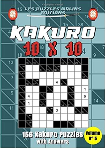 Kakuro 10x10 156 Kakuro puzzles with answers Volume n°5: Kakuro Puzzle Books For Adults, Cross Sums Puzzle Books indir
