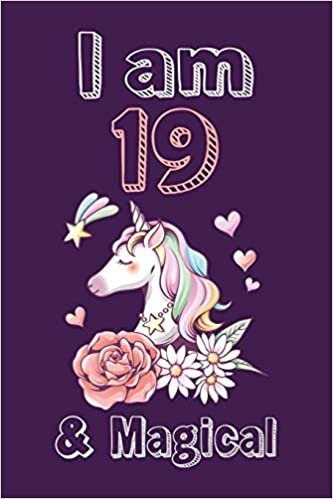 تحميل I am 19 &amp; Magical Sketchbook: Birthday Gift for Girls, Sketchbook for Unicorn Lovers