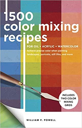 indir 1,500 Color Mixing Recipes for Oil, Acrylic &amp; Watercolor: Achieve Precise Color When Painting Landscapes, Portraits, Still Lifes, and More