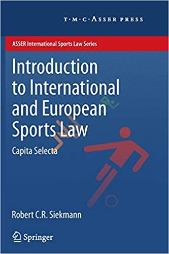 تحميل Introduction to International and European Sports Law: Capita Selecta