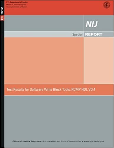Test Results for Software Write Block Tools: RCMP HDL VO.4 indir
