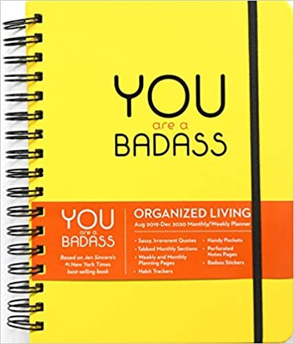 ダウンロード  You Are a Badass 17-Month 2019-2020 Monthly/Weekly Planning Calendar 本