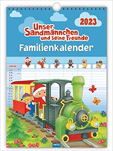 Troetsch Unser Sandmaennchen XL- Familienplaner 2023: Unser Sandmaennchen und seine Freunde. Wandkalender.
