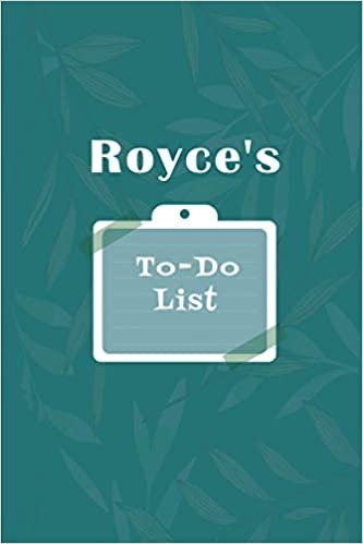 indir Royce&#39;s To˗Do list: Checklist Notebook | Daily Planner Undated Time Management Notebook