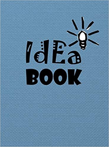 Idea Book: 8.5 x 11 inches, lined paper, 110 pages (blue notebook/journal/composition book). indir