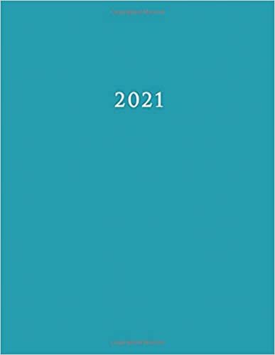 indir 2021: Large Weekly and Monthly Planner with Blue Cover