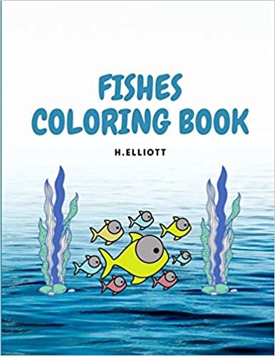 indir Fishes Coloring Book: Educative Fishes Coloring Book, Fishes Coloring Pages For Kids 4+, Boys and Girls, Fun And Unique Fishes Paperback