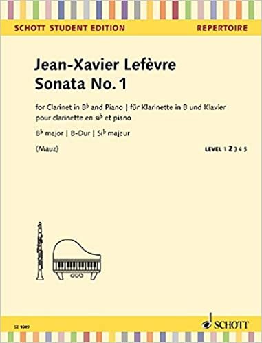 Sonata No. 1: aus: Méthode de Clarinette. Klarinette in B und Klavier. (Schott Student Edition) indir