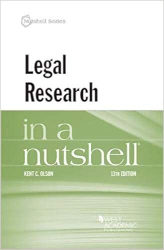 indir Olson, K: Legal Research in a Nutshell (Nutshell Series)