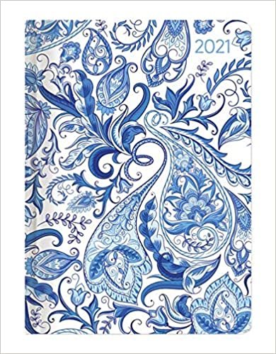 Ladytimer Paisley 2021 - Taschenkalender A6 (11x15 cm) - Weekly - 192 Seiten - Notiz-Buch - Termin-Planer - Alpha Edition indir