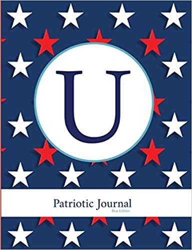 indir U: Patriotic Journal Blue Edition: Monogram Initial Notebook