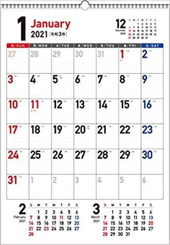 ダウンロード  2021年 書き込み式シンプルカレンダー A2タテ【K14】 ([カレンダー]) 本