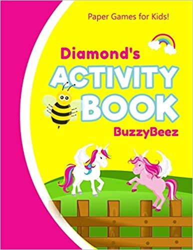 Diamond's Activity Book: 100 + Pages of Fun Activities | Ready to Play Paper Games + Storybook Pages for Kids Age 3+ | Hangman, Tic Tac Toe, Four in a ... Letter D | Hours of Road Trip Entertainment indir