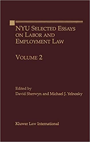 تحميل NYU Selected Essays on Labor and Employment Law