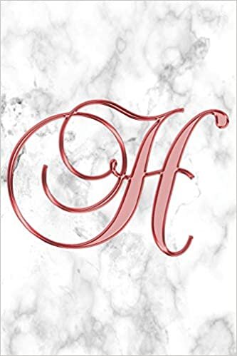 indir H Journal: A Monogram H Initial Capital Letter Notebook For Writing And Notes: Great Personalized Gift For All First, Middle, Or Last Names (Red Maroon Gold White Marble Print)
