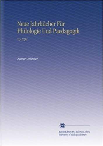 Neue Jahrbücher Für Philologie Und Paedagogik: V.5 1832 indir
