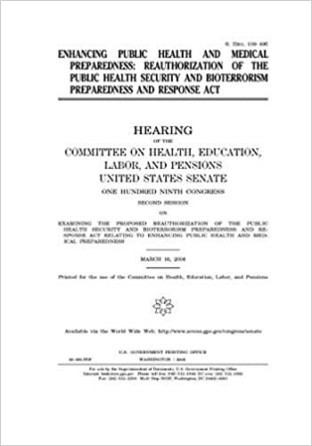 تحميل Enhancing public health and medical preparedness: reauthorization of the Public Health Security and Bioterrorism Preparedness and Response Act