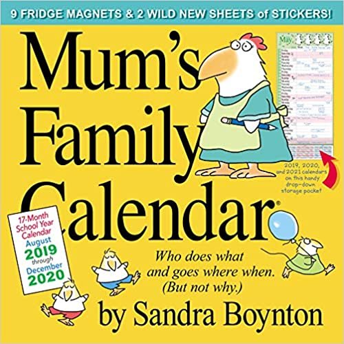 Mum'S Family Calendar by Sandra Boynton 2020 Square Family Organiser ダウンロード